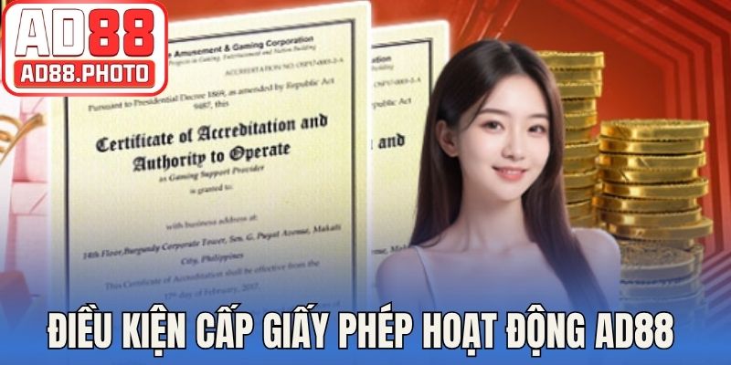 Điều kiện bảo mật để cấp giấy phép hoạt động AD88